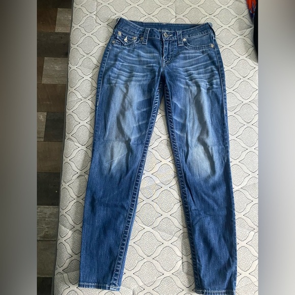 True Religion Jean Legging Flap Pockets Size 28 - Picture 2 of 9